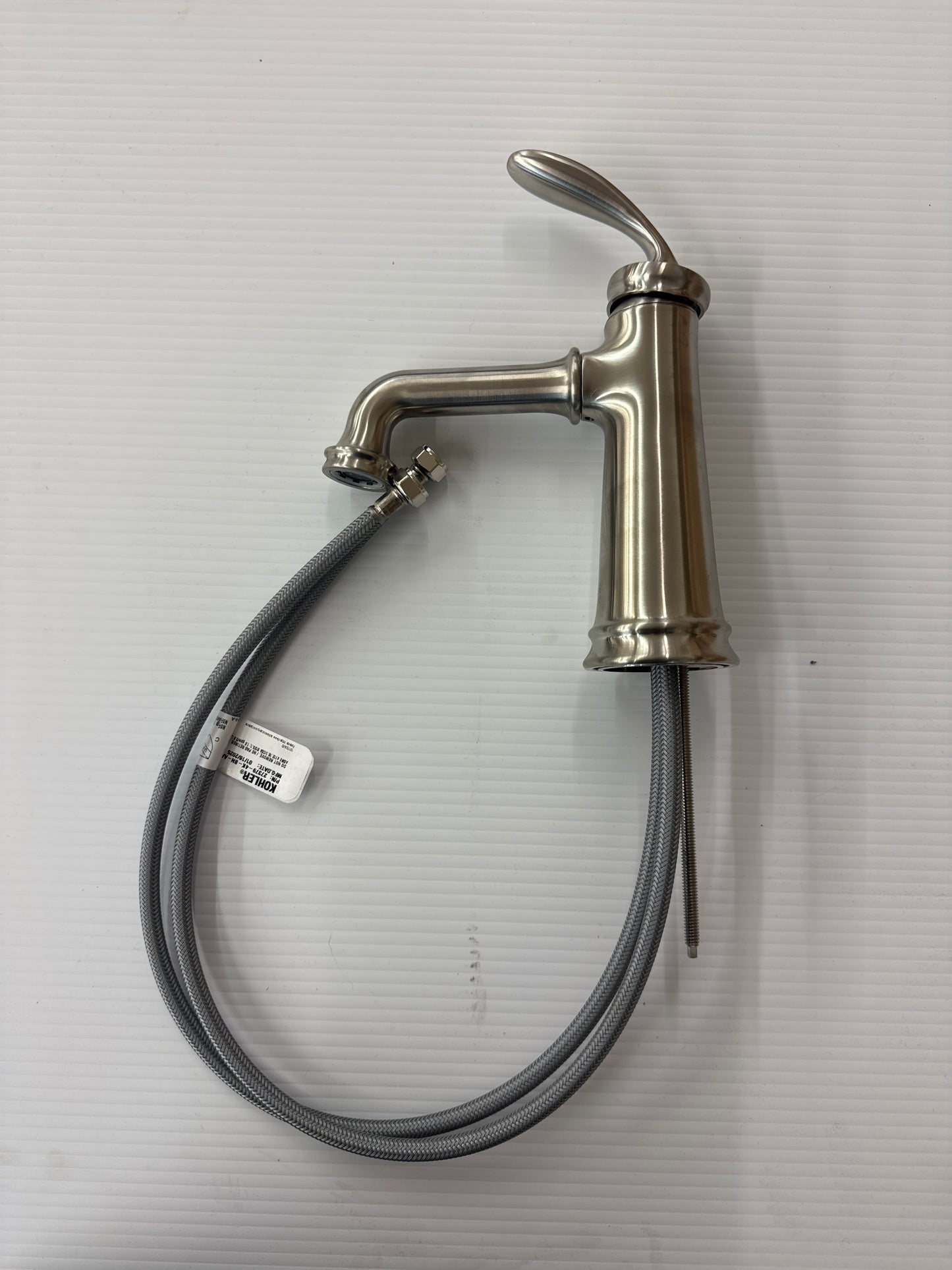 Bellera Single Handle Single-Hole Deck Mount Bathroom Faucet in Vibrant Brushed Nickel