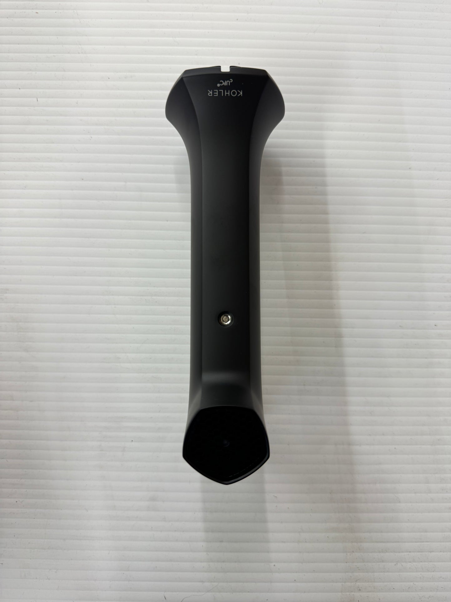 Occasion 8 in. Diverter Bath Spout Wall-Mount with Straight Design in Matte Black Wall-Mount with Moderne Brass