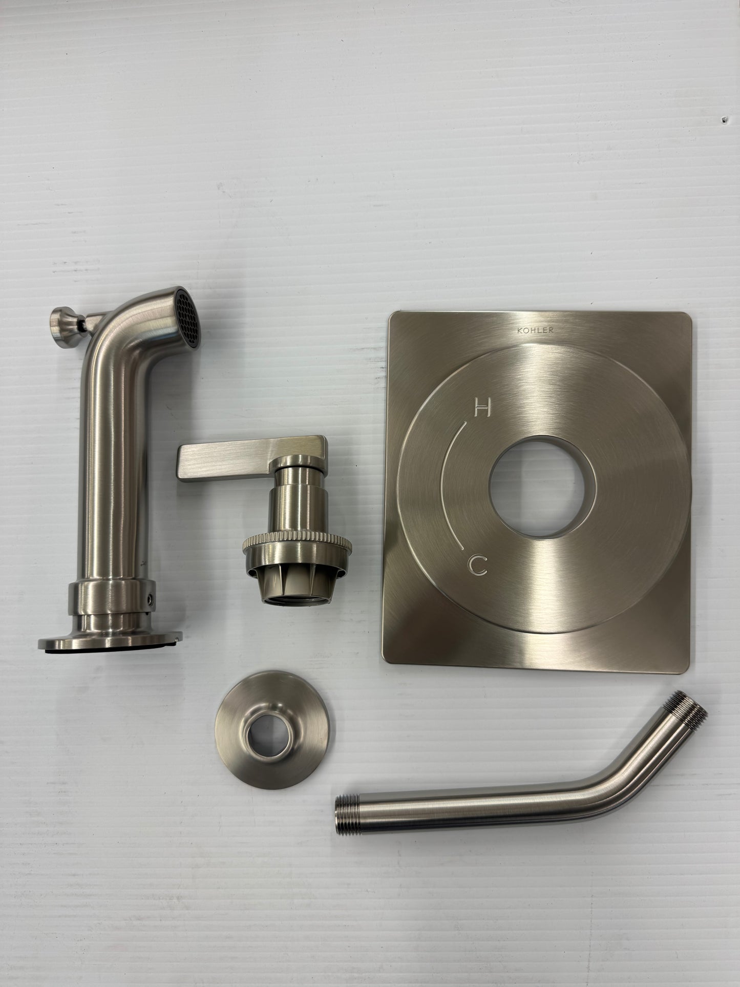 Castia By Studio McGee Rite-Temp Bath And Shower Trim Kit Without Showerhead in Vibrant Brushed Nickel