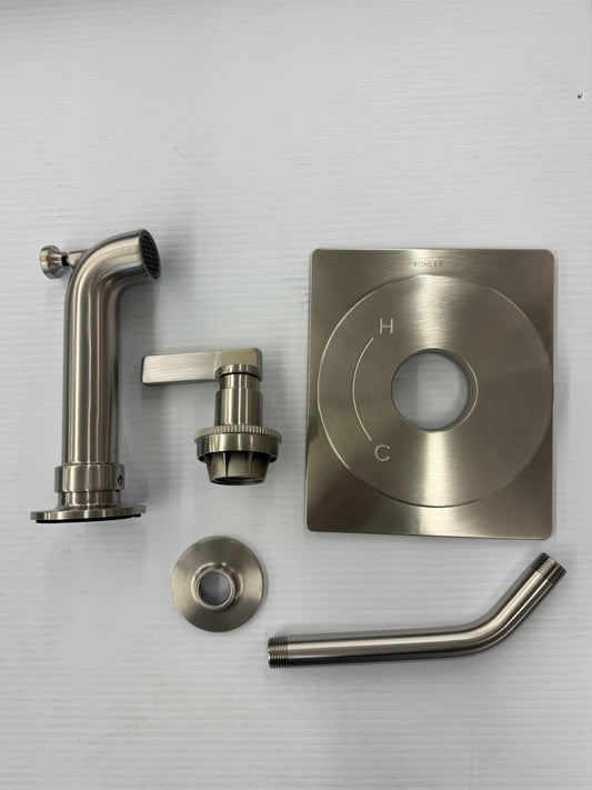 Castia By Studio McGee Rite-Temp Bath And Shower Trim Kit Without Showerhead in Vibrant Brushed Nickel
