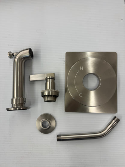 Castia By Studio McGee Rite-Temp Bath And Shower Trim Kit Without Showerhead in Vibrant Brushed Nickel